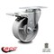 Service Caster 4 Inch Semi Steel Wheel Swivel Top Plate Caster with Total Lock Brake SCC SCC-TTL20S415-SSR - alternate 3